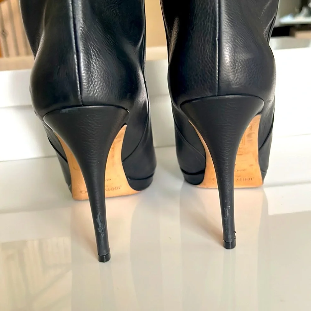 Jimmy Choo Gypsy Calf Leather Black boots - Picture 6 of 12